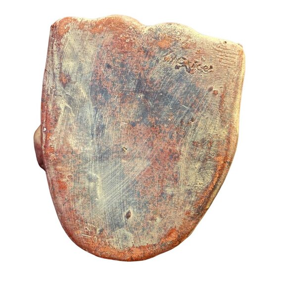 Hand-Sculpted Inca Aztec Terracotta Clay Pottery Sitting Figure Statue 1960s - Picture 6 of 10